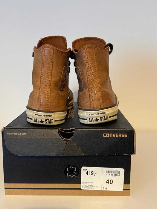 Teniși Converse CT Hi 144761C Maro, piele naturala, marimea 40