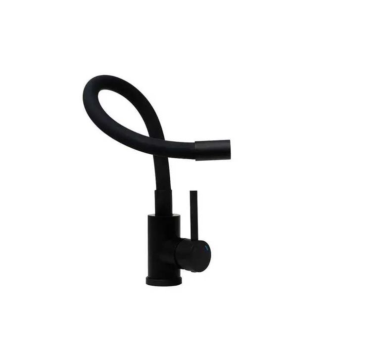 Черен гъвкав / огъващ се смесител за кухненски мивки - FLEX 5100