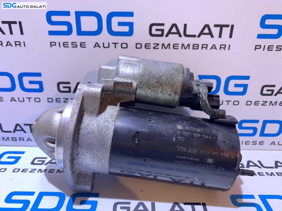 Electromotor BOSCH cu 9 Dinti Audi A4 B7 2.0 TDI BNA BRF BVG BRD BVA BLB BRE BPW BVF BRC 2005 - 2008 Cod 03G911023A 0001109064 [B3672]