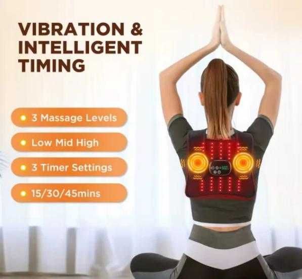 Инфрачервен Масажор с Червена Светлина с Дълбоко Облекчение Тяло Гръб
