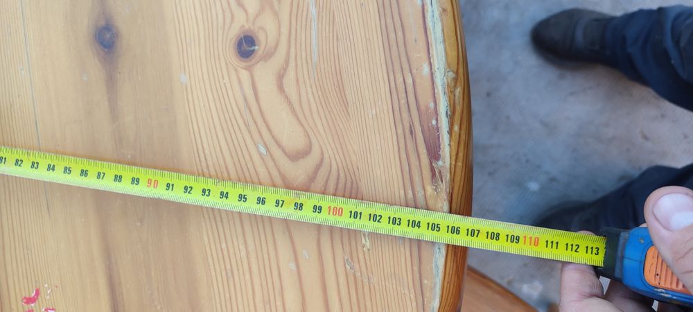 Masă rotundă cu 4 scaune lemn masiv