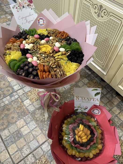 съедобные, полезные букеты и подарки