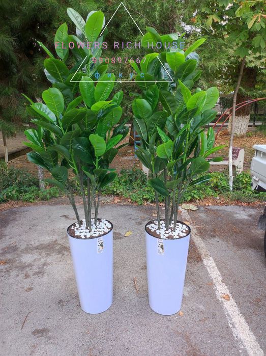 Искусственный цветы и деревья