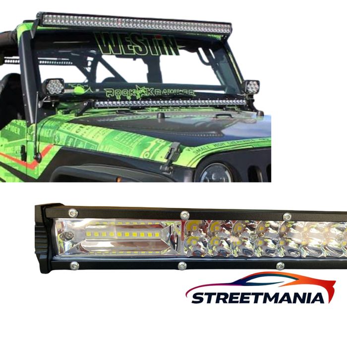 LED бар тънък 80 см за джип и офроуд – мощно водоустойчиво осветление