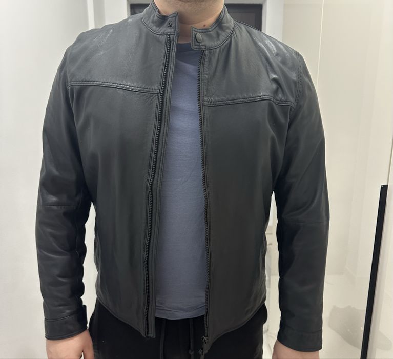 Geaca de piele Massimo Dutti