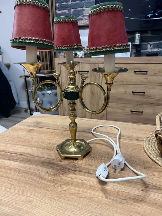 Френска настолна лампа от месинг