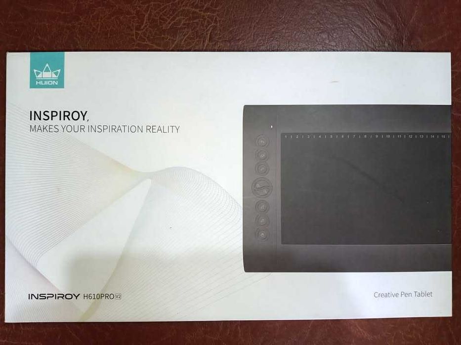 Tableta grafica HUION Inspiroy H610PRO V2 USB, Negru