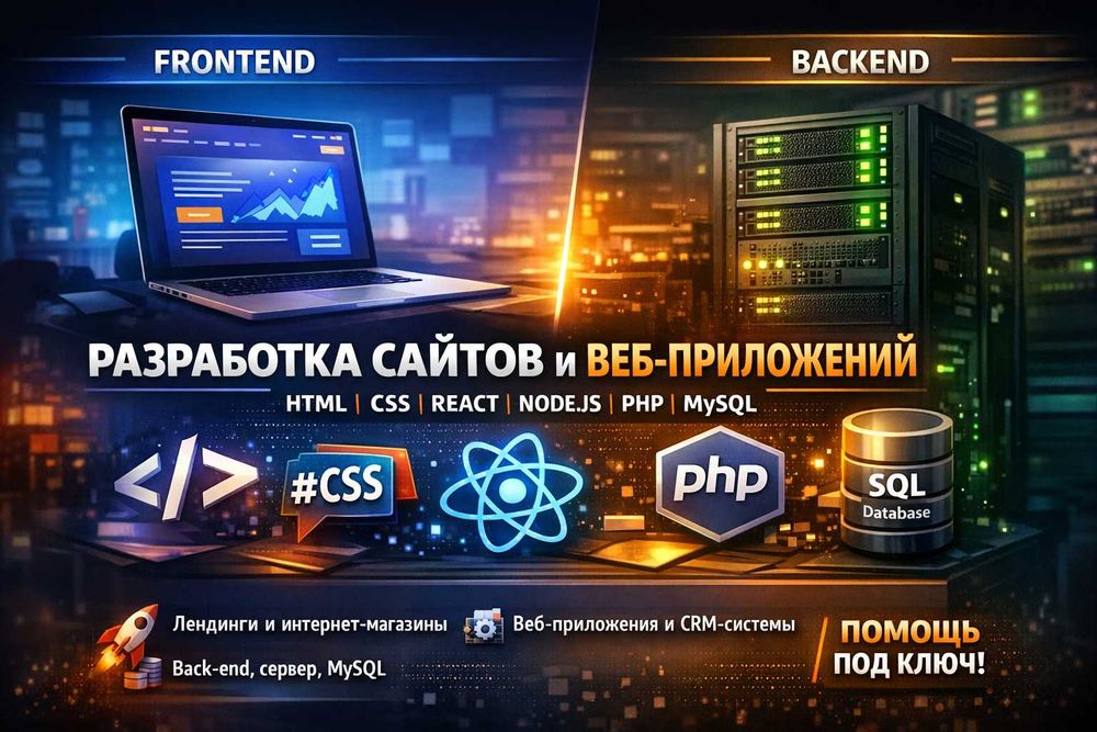 Разработка веб сайтов и приложений