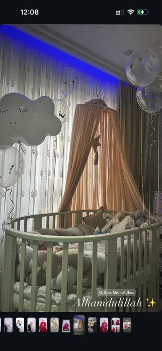 Krovat bolalar uchun hamma komplekti bilan