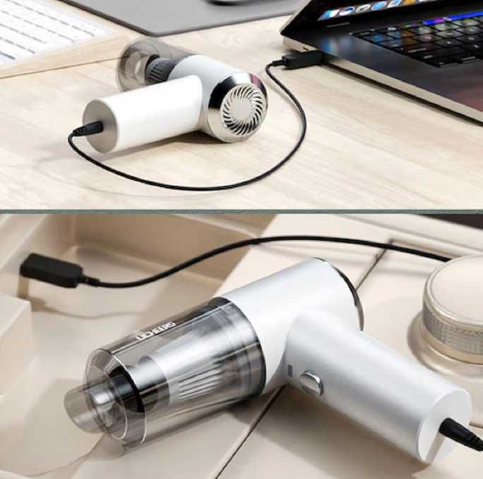 120W Мини Безжична акумулаторна прахосмукачка  с USB зарядно.