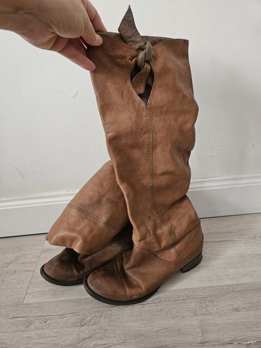 Сапоги жен.натур кожа.