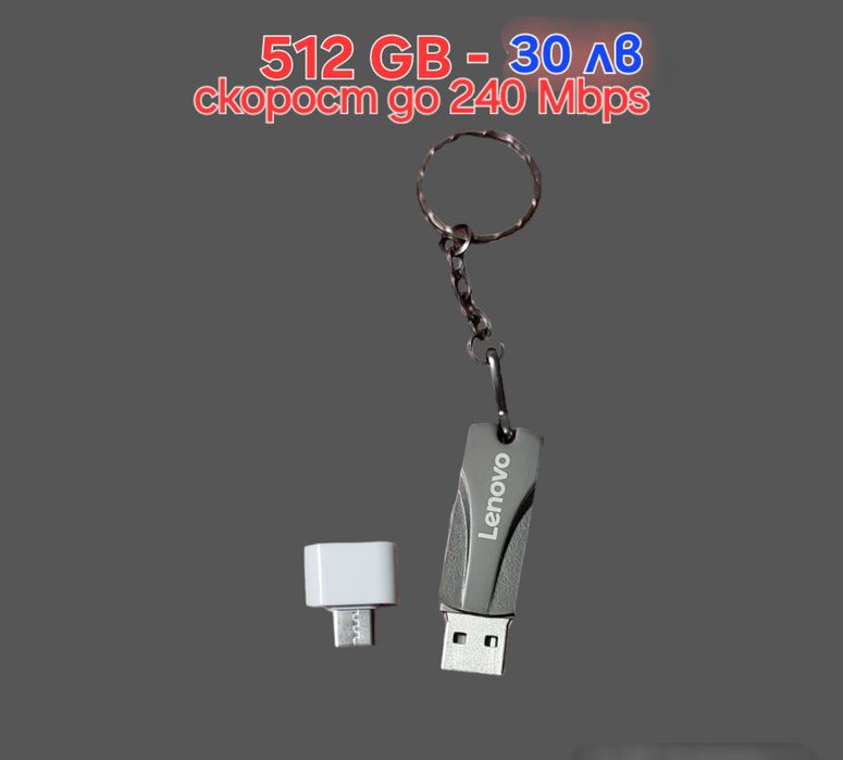 Мини високоскоростен Flash Drive 3.1 с 512GB за лаптоп/компютър