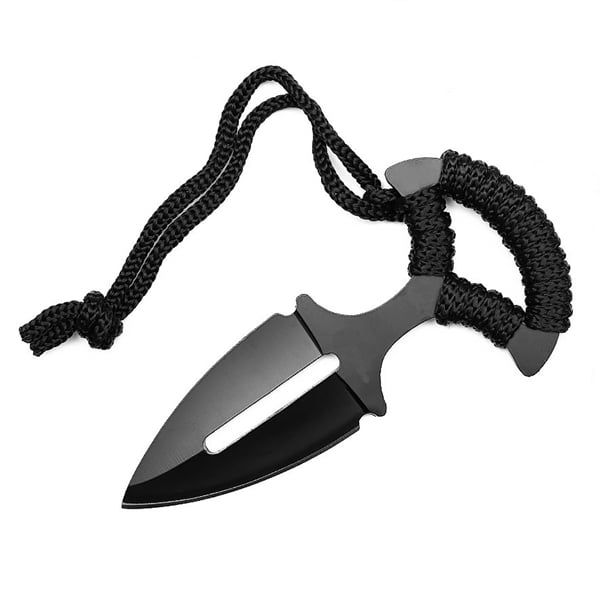 Cutit tactic pumnal, DEPOX®, Black Knife, 13 cm, Otel inoxidabil