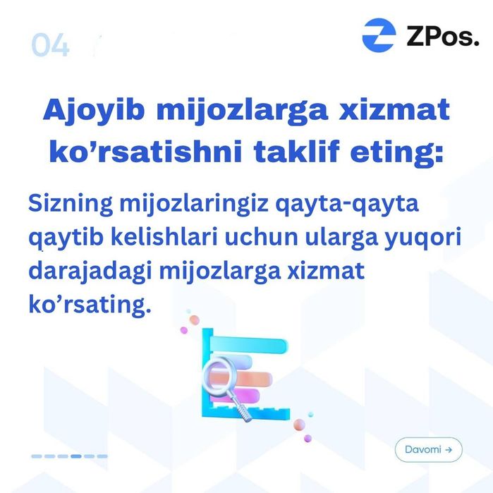 POS dastur | Magazin,Cafe, Dorixona,Hoztavar,ombor uchun | ZPOS

Tavsi