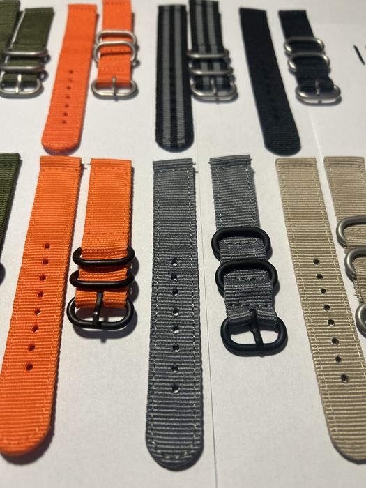 ceas nato curea strap 18 mm  20 mm telescop naylon  din 2 bucati