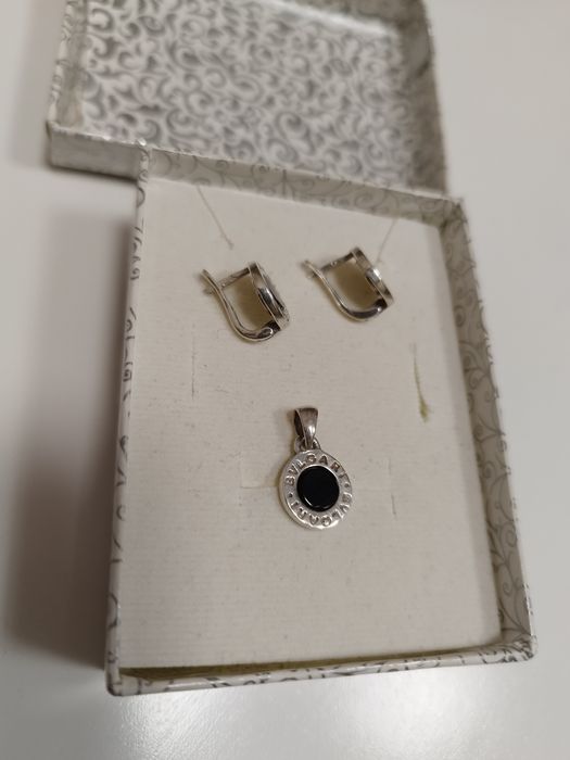 Сребърни комплекти, колие Swarovski, гривна