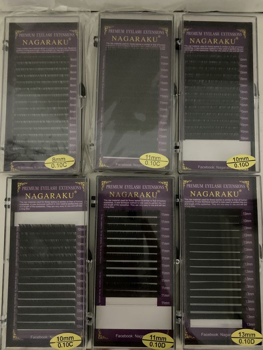 Ресницы для наращивания Nagaraku (6шт)
