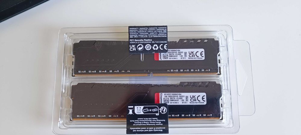Memorie Kingston FURY Beast, 64GB DDR4, 3200MHz CL16, Dual Channel Kit