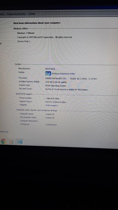 Laptop ASUS K52J cu defecte