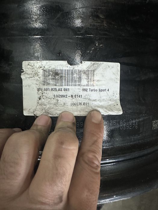 2бр джанти 21 и  20 цола 11.5J ET67. 992601025AA Q01 /992601025 AS041 Porsche Carrera 911 Turbo S 992 2021