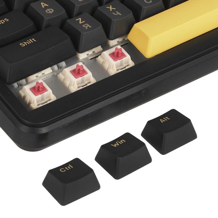 ; Клавиатура ATTACK SHARK M86 RU/ Starry Black/ Blueberry Switch