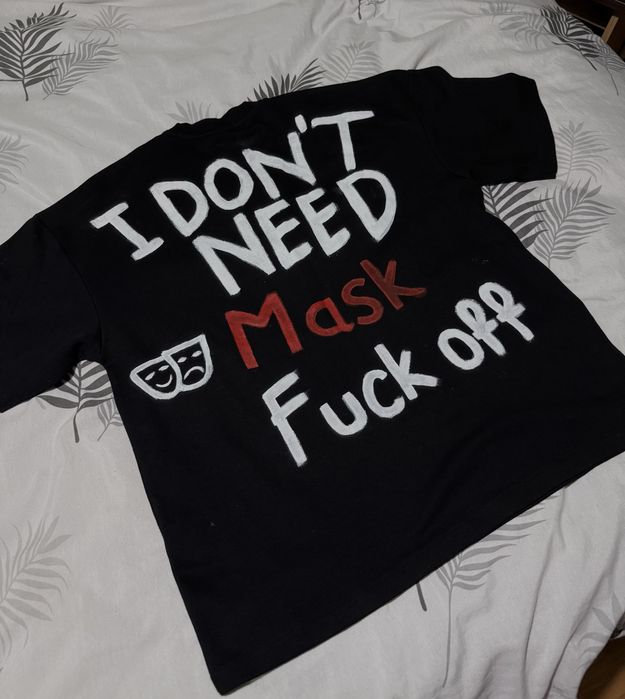 Черна тениска с надпис oversize