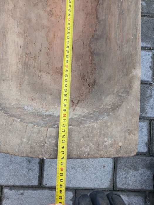 Covată mică din lemn masiv – 78 cm, rustică
Covată mică din lemn masiv