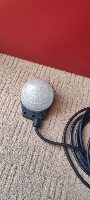 Lampa avertizare 24v verde alb