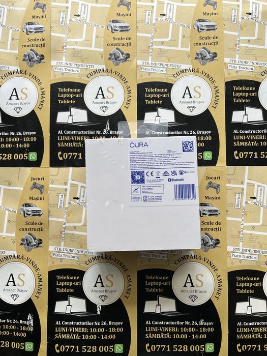 Inel smart Oura Gen3 Horizon Black US10 Set Nou Sigilat