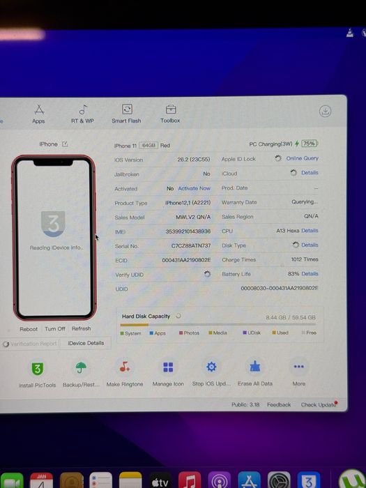 iPhone 11 pentru piese/recarosare