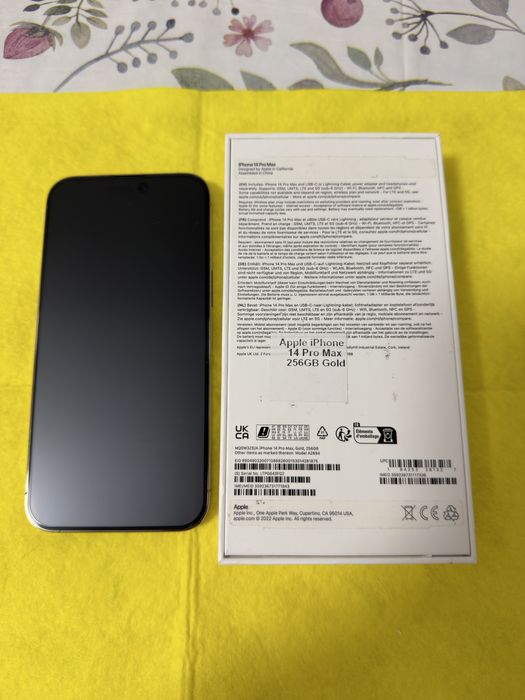 Iphone 14 pro max gold 256 gb