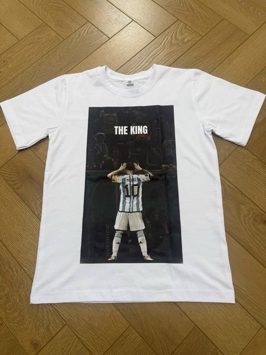 Lionel Messi “THE KING” футболка + БЕСПЛАТНАЯ доставка; BEPUL yetkazis