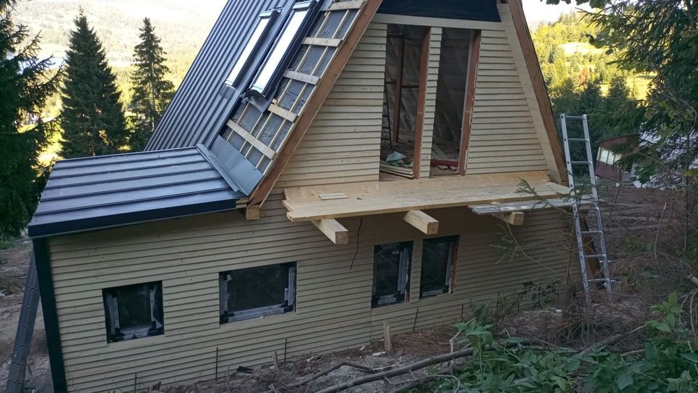 Case lemn Aframe case stil amrican in fabrică