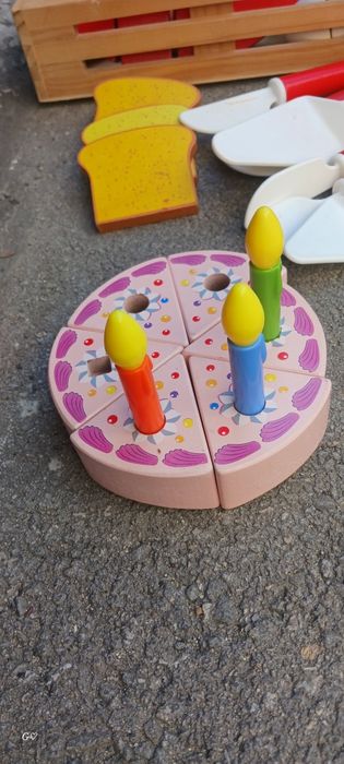 Огромен комплект дървени играчки