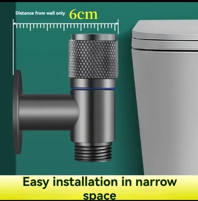 Duș pentru toaletă (bideu) argintiu