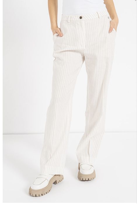 Pantaloni de vara , albi cu dungi, noi, Guess