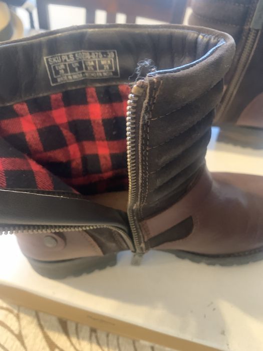 Ghetute iarna din piele Pepe Jeans London purtate de 2/3 ori marime 39