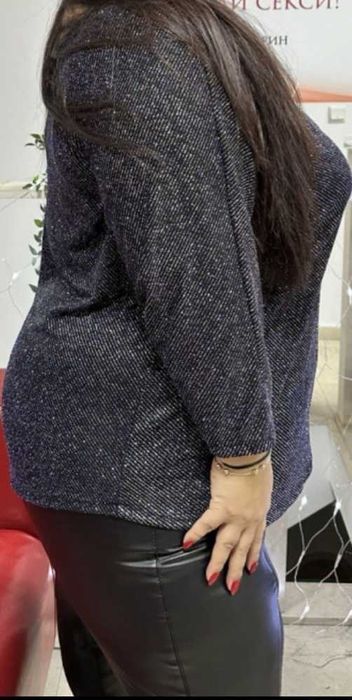 Нова, елегантна макси блуза 5хл