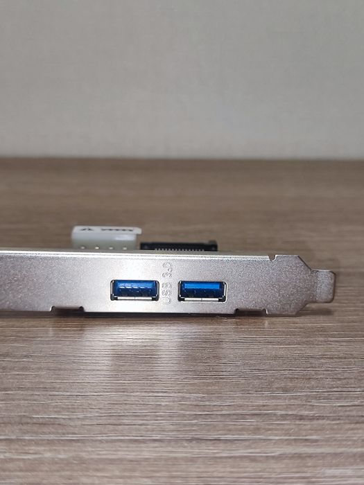 Адаптер 2×USB3.0 PciE Transcend