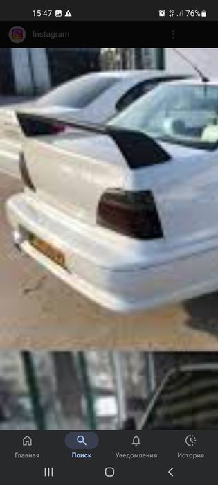 Тюнинг спойлер на багажник нексия