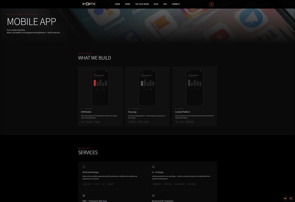 Servicii programare / aplicatii mobile / web site
