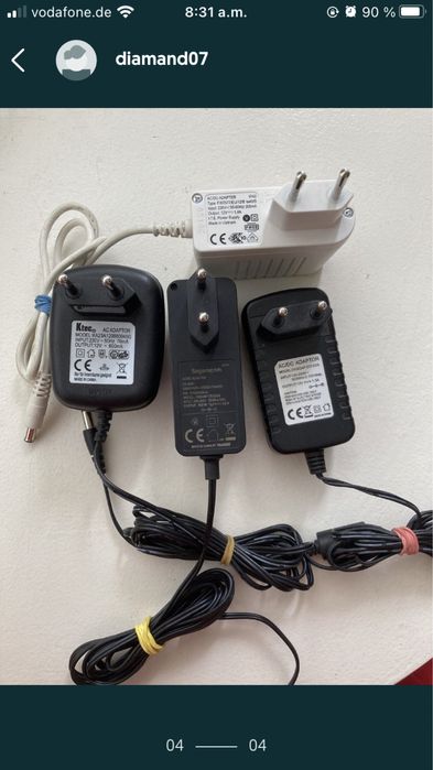 Incarcator 12v . Alimentator 12v . Transformator 12v