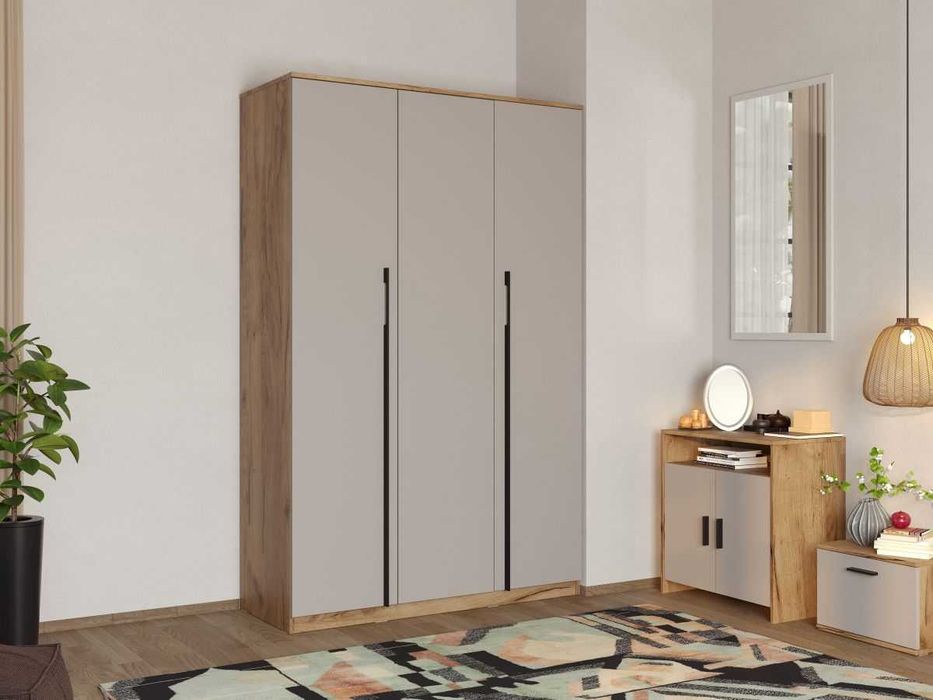 Set Mobila Dormitor Casmir / Stejar Siena C08 - Transport Gratuit