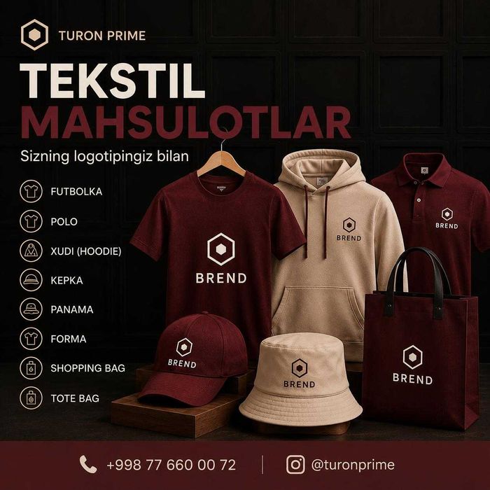 Futbolka kepka logo tushirish, logo print.