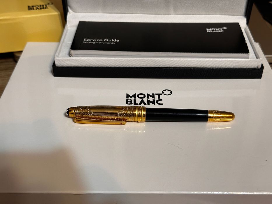 Stilou Montblanc Meisterstuck 100 years Origin Collection, negru/auriu