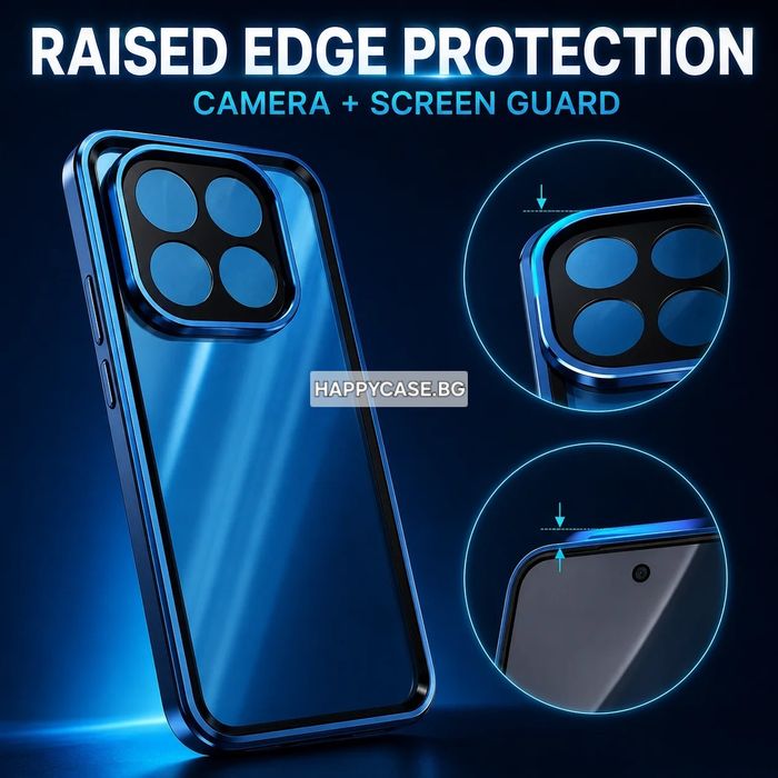 Xiaomi 17T Pro / Xiaomi 17T / Двоен 360° магнитен кейс калъф с протектор за камера