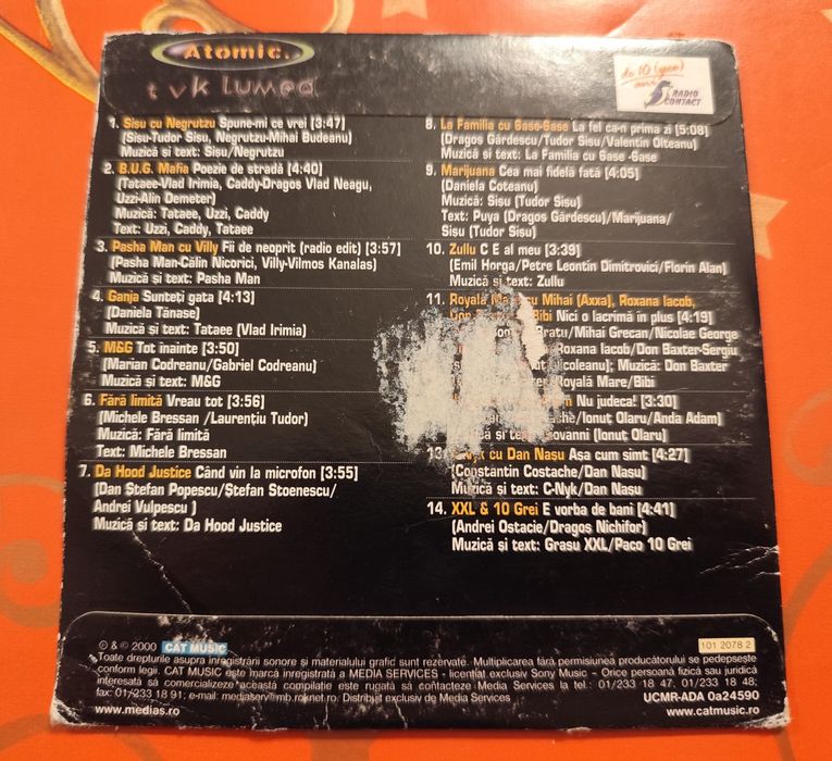 3 CD originale Parazitii Cheloo HipHop