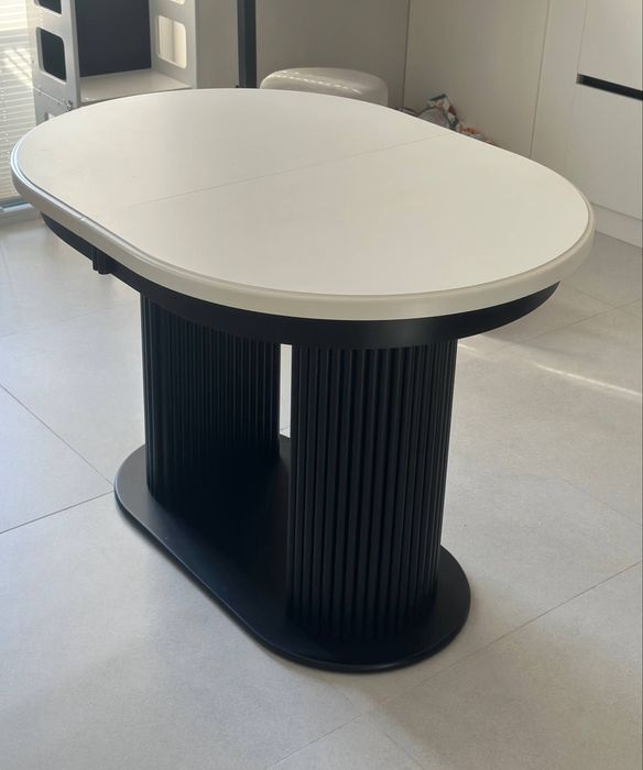 Столы на реечных тумбах (раскладные и цельные)