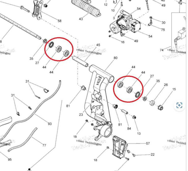Лагери задно окачване 2012-2024 Can-Am Outlander Renegade 500-1000 G2