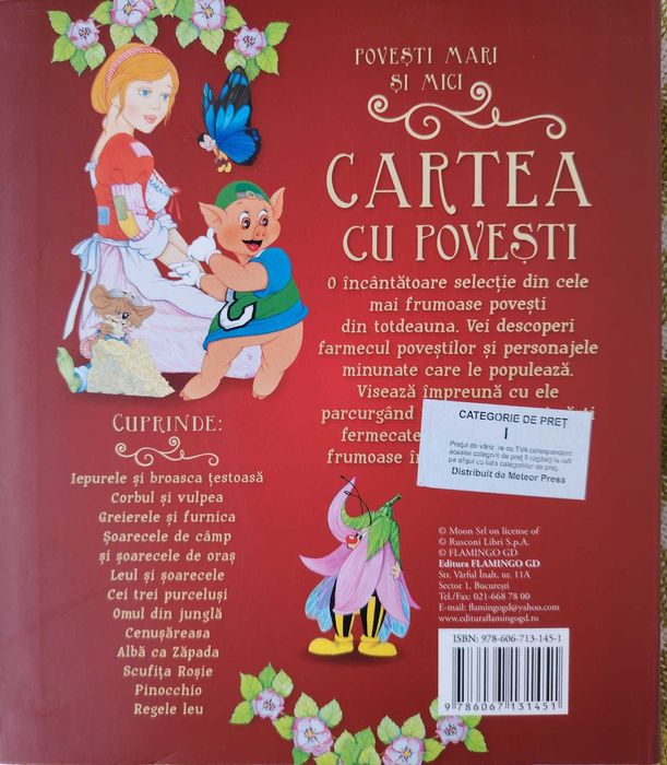 Cartea cu povesti - Povesti mari si mici (scris mare)